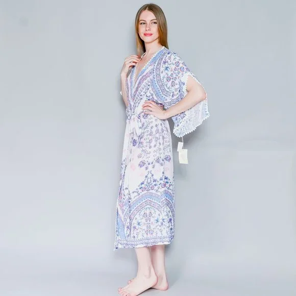 IN BLOOM By Jonquil Floral Print Midi Robe NWT - Picture 5 of 6